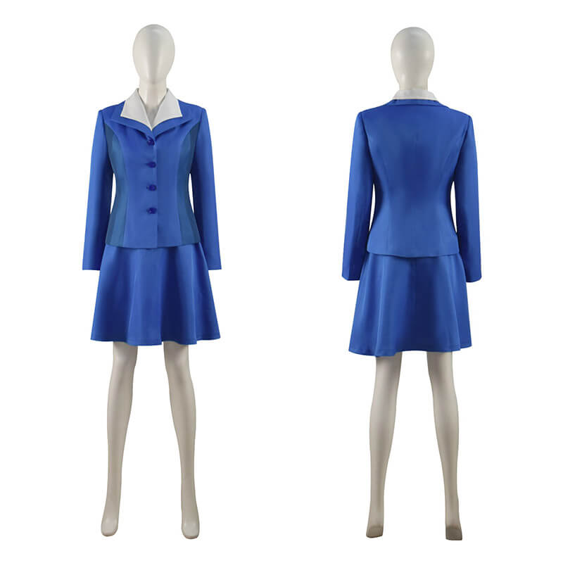 ACcosplay Peggy Carter Uniform Dress What If Agent Cosplay Costume for Women