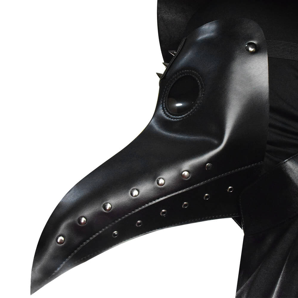 Halloween Plague Doctor Costume Hat Steampunk Bird Mask Cosplay Outfit - ACcosplay