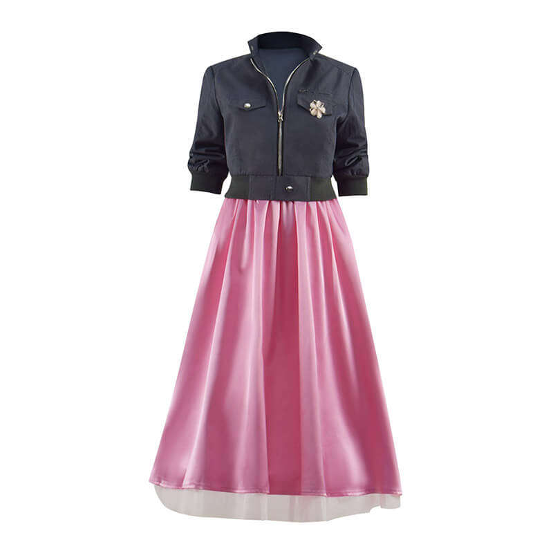 doctor who rose pink dress Doctor Who New Earth Rose Tyler Pink Dress and Jacket Cosplay Costumes ACcosplay