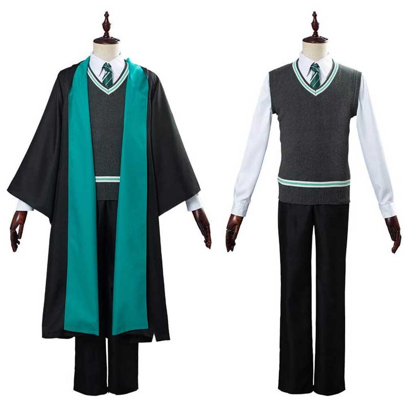 Hogwarts Legacy Female Uniform Slytherin Costume Cosplay Suit Handmade