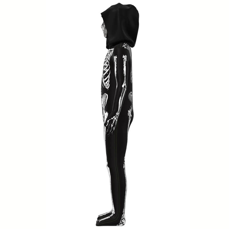 Kids Adults Scariest Skeleton Halloween Bodysuit Unisex Zentai Halloween Party Suit