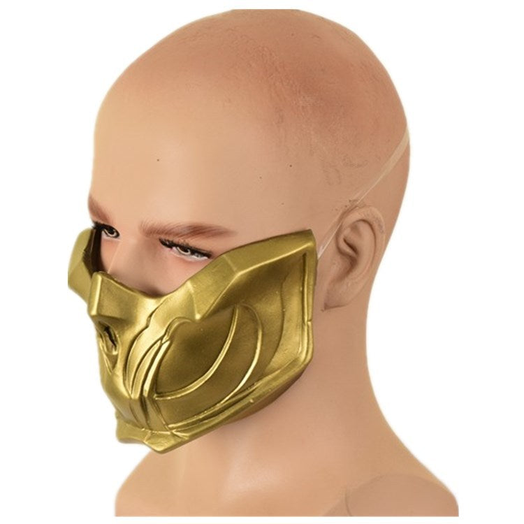 Mortal Kombat Scorpion Mask MK11 Face Mask Latex Game Headgear