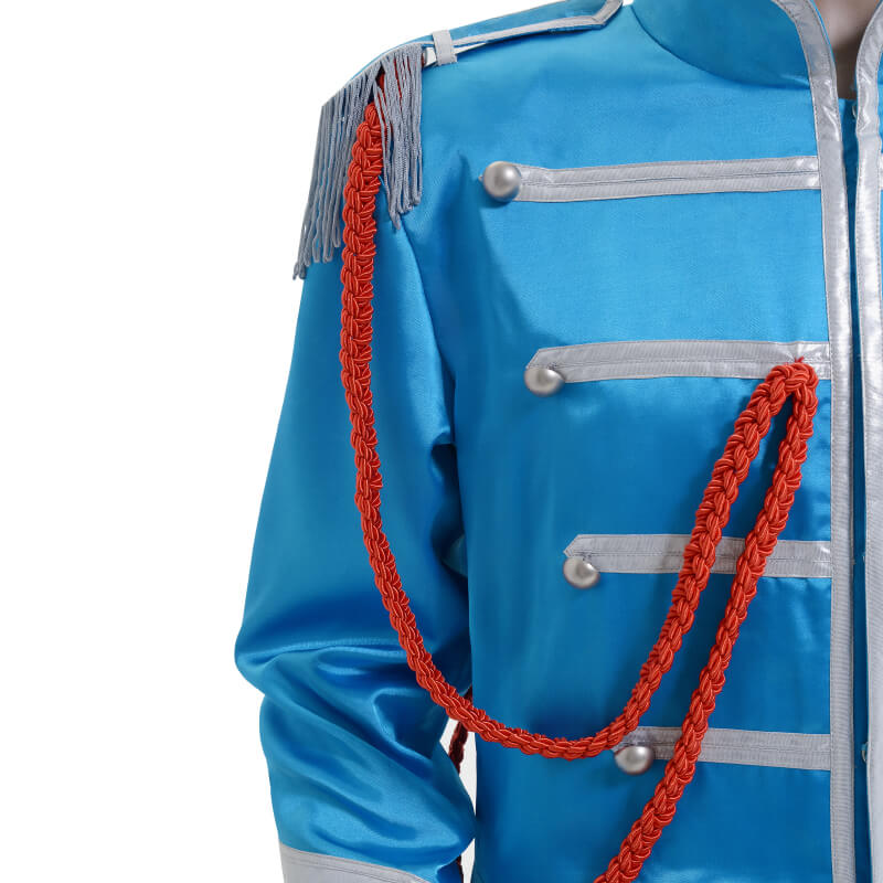 Sgt.pepper the Beatles Costume Outfit Sgt Pepper's Lonely Hearts Club Band Blue Uniform