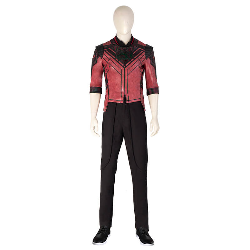 Shang Chi Costumes Red Jacket Master of Kung Fu Cosplay Outfit for Halloween ACcosplay