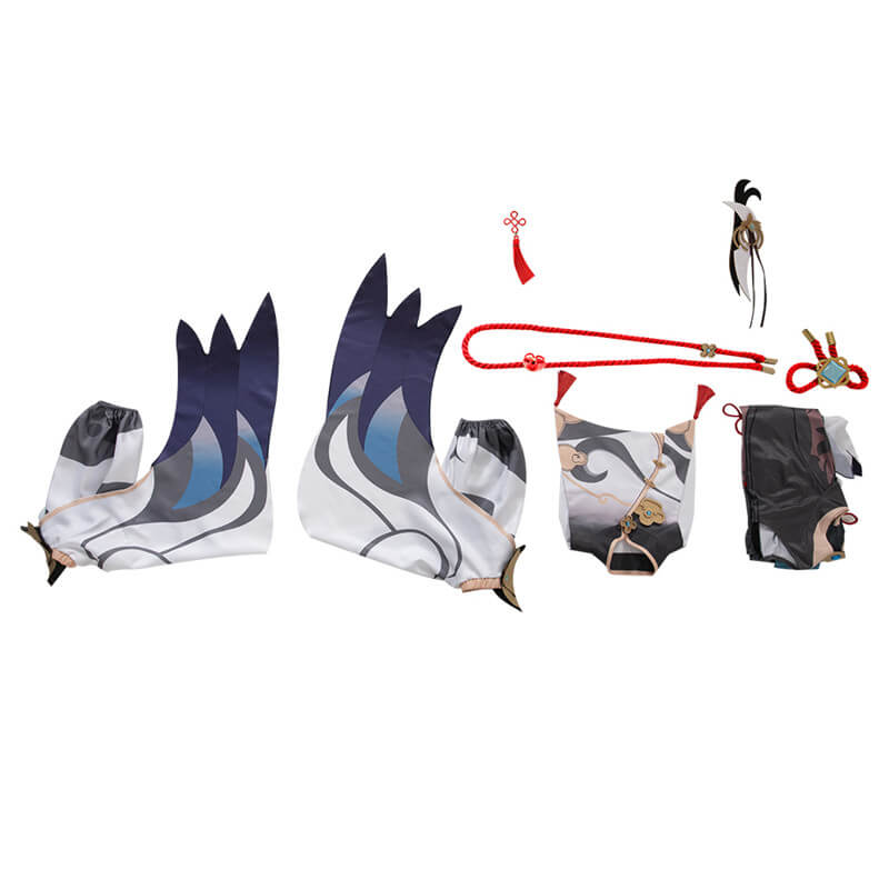 Shenhe Costumes Genshin Impact Shenhe Cosplay Wig Shenhe Cosplay Outfit for Halloween