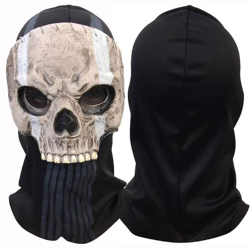 Ghost Mask Skull Full Face Mask MW2 Cosplay Costume Mask for Sport