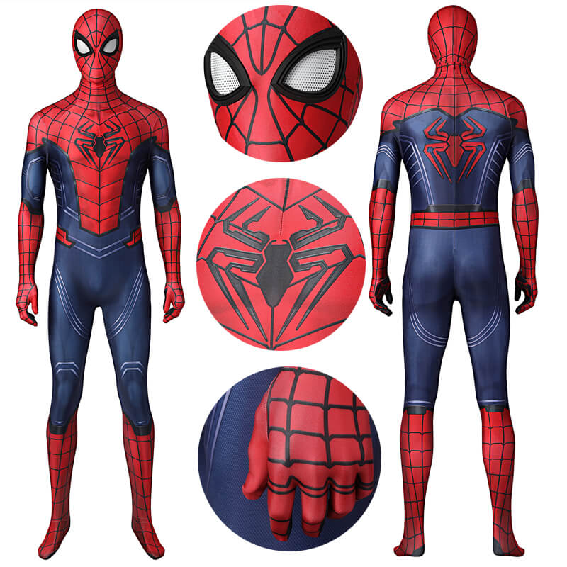 Spider-man Peter Parker Suit Avengers Spider-Man Cosplay Halloween Costumes Mask