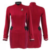 Star Trek Beyond Costume Uhura Engineer Crewman Red Dress Uniform Girls Women