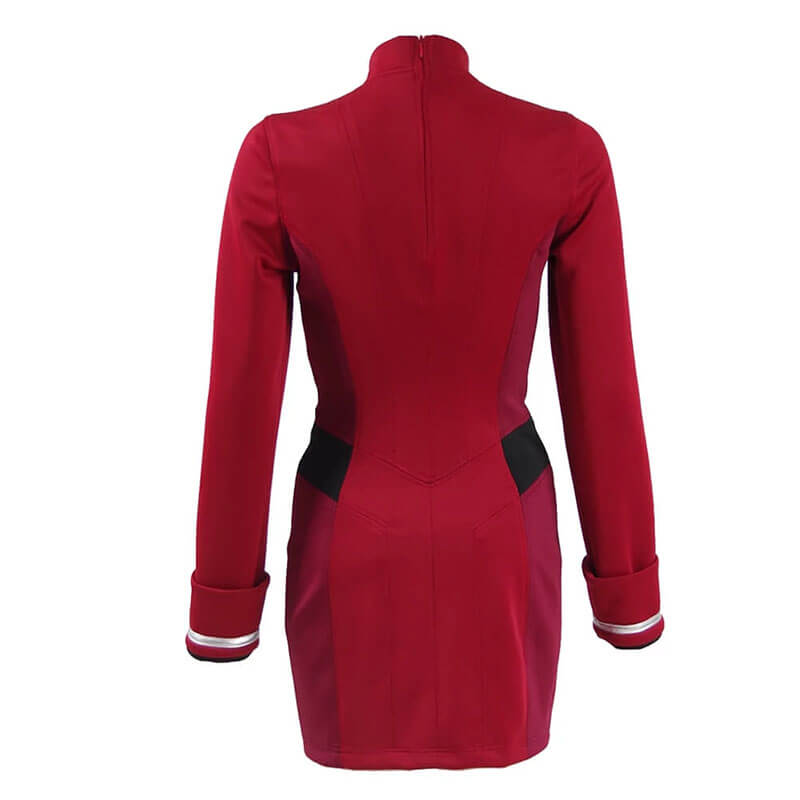Star Trek Beyond Costume Uhura Engineer Crewman Red Dress Uniform Girls Women - ACcosplay