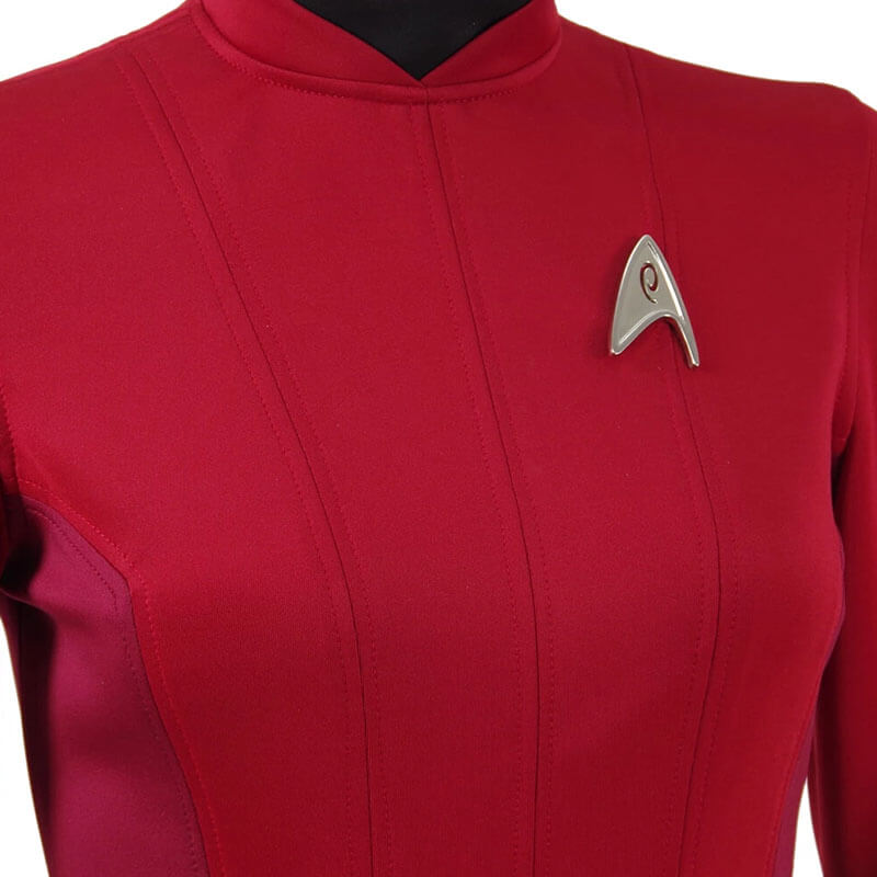 Star Trek Beyond Costume Uhura Engineer Crewman Red Dress Uniform Girls Women - ACcosplay