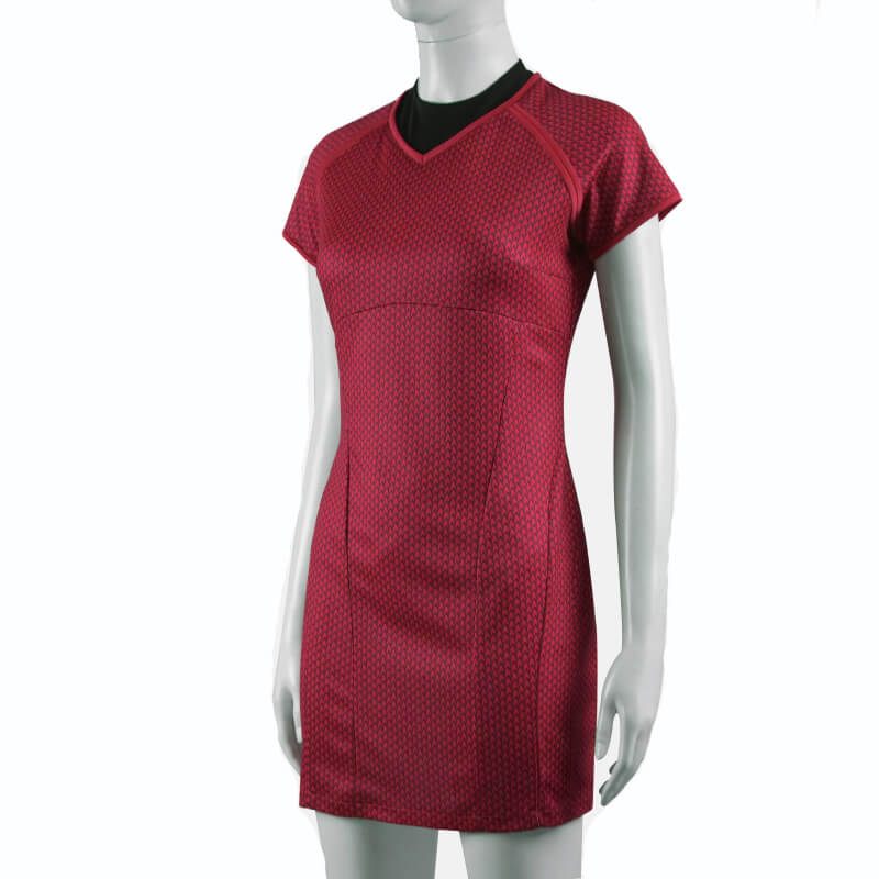 Star Trek Into Darkness Fleet Uhura Red Uniform Dress Cosplay Costume