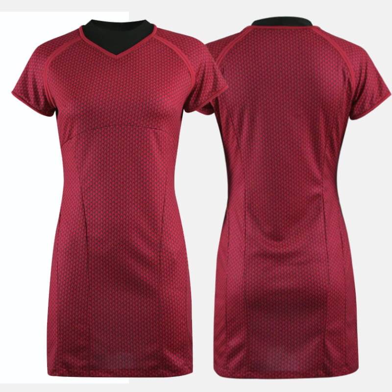 Star Trek Into Darkness Fleet Uhura Red Uniform Dress Cosplay Costume