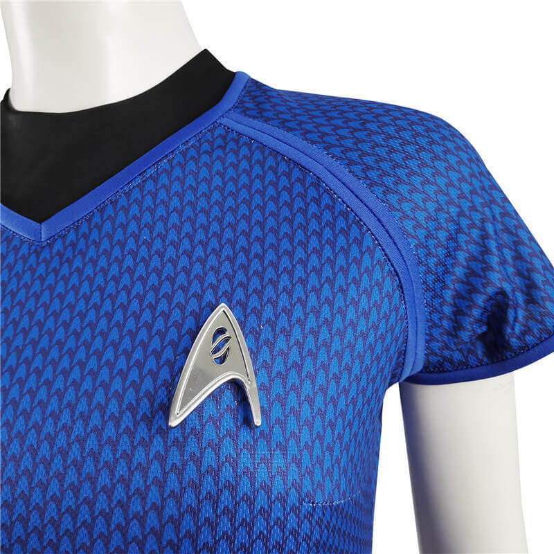 Star Trek Into Darkness Fleet Uhura Blue Uniform Dress Cosplay Costume