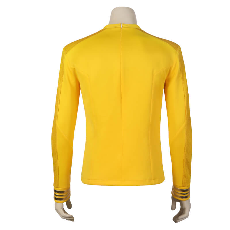 Star Trek Strange New Worlds Yellow Uniform Shirt Captain Christopher Pike Cosplay Costume