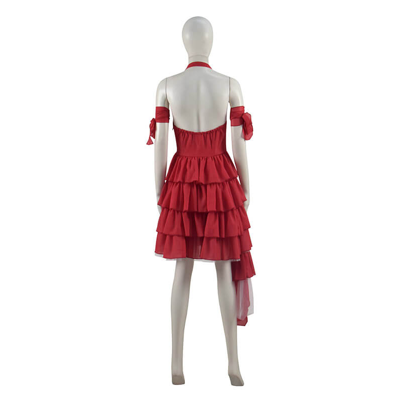 Suicide Squad 2021 Movie Harley Quinn Cosplay Costume Red Dress