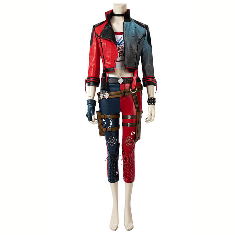 Harley Quinn Costumes Suicide Squad Kill the Justice League Cosplay Outfit Halloween Suit