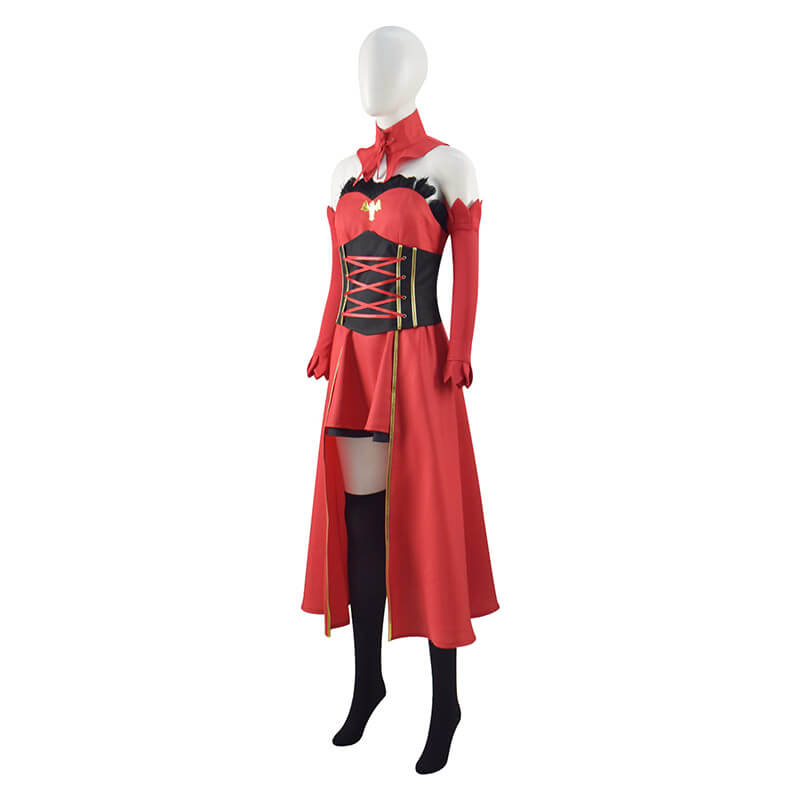 ACcosplay Takt Op. Destiny Destiny Cosplay Costumes For Women Strapless Red Dress