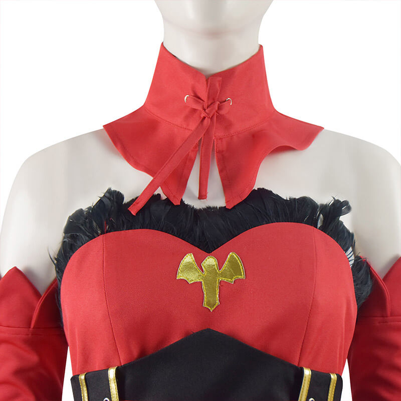 ACcosplay Takt Op. Destiny Destiny Cosplay Costumes For Women Strapless Red Dress