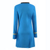 Star Trek The Original Series The Female Duty Uniform Blue Dress Cosplay Costume