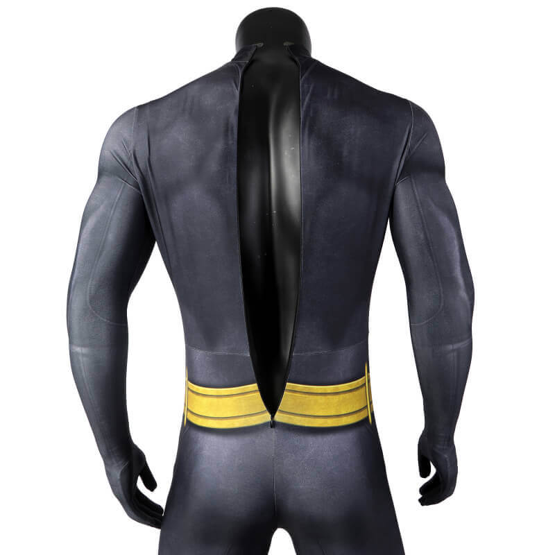 The Flash Batman Bruce Wayne Suit Halloween Cosplay Costume with Cloak