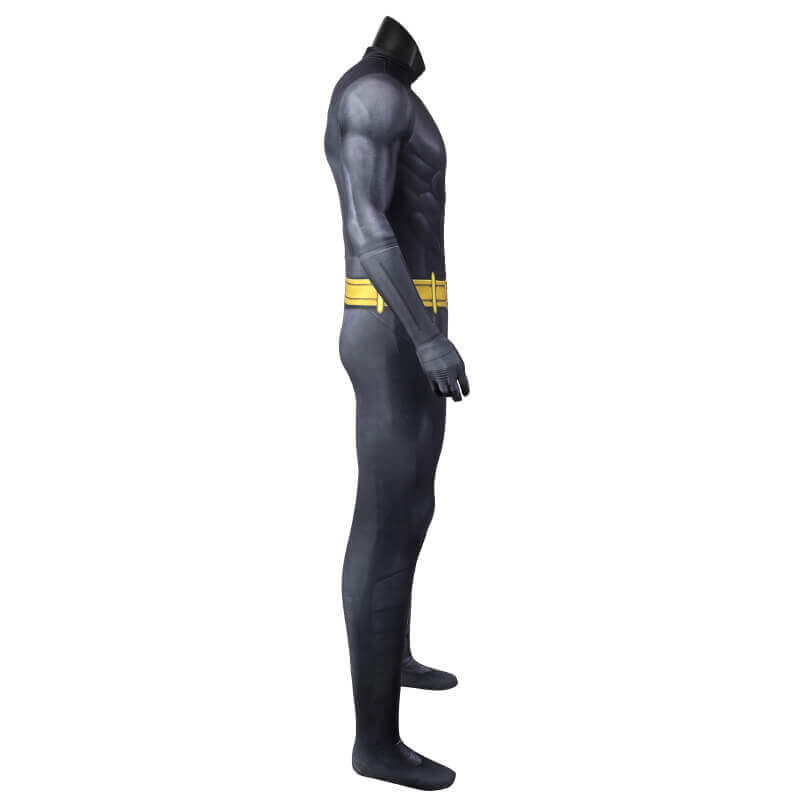 The Flash Batman Bruce Wayne Suit Halloween Cosplay Costume with Cloak