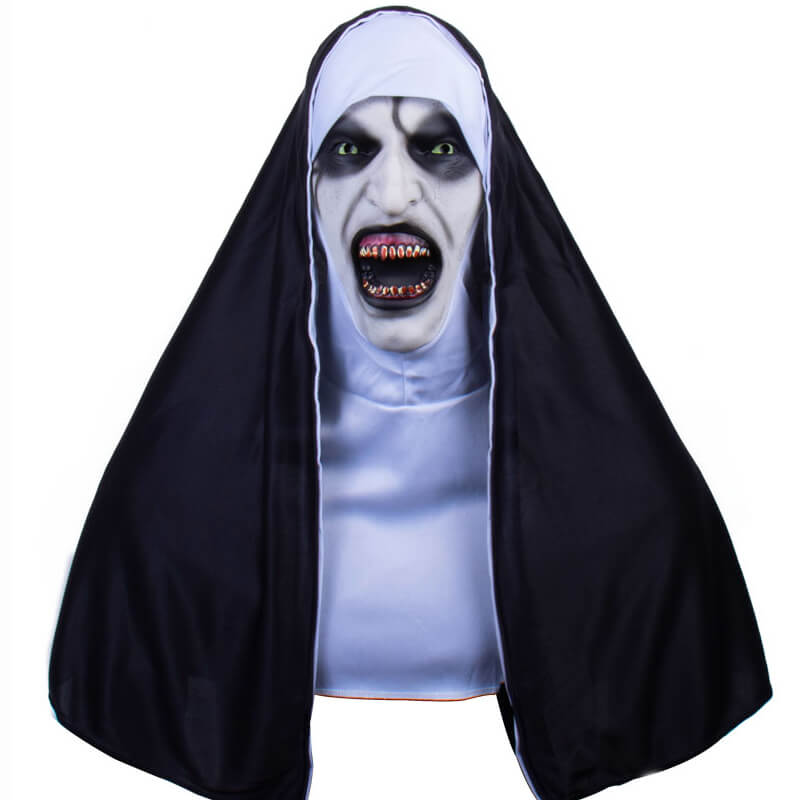 The Nun Mask Scary Women Halloween Cosplay Costumes Prop ACcosplay