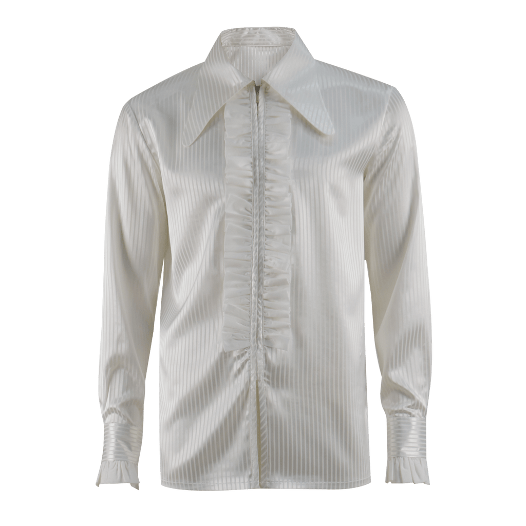 Doctor Who Third Doctor Season 8 Large Collar Frill Shirt 3rd Doctor Shirt Cosplay Costume