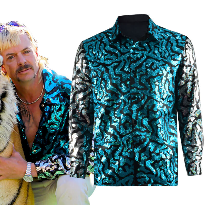 Tiger Print Long Sleeve Shirt, Tiger King