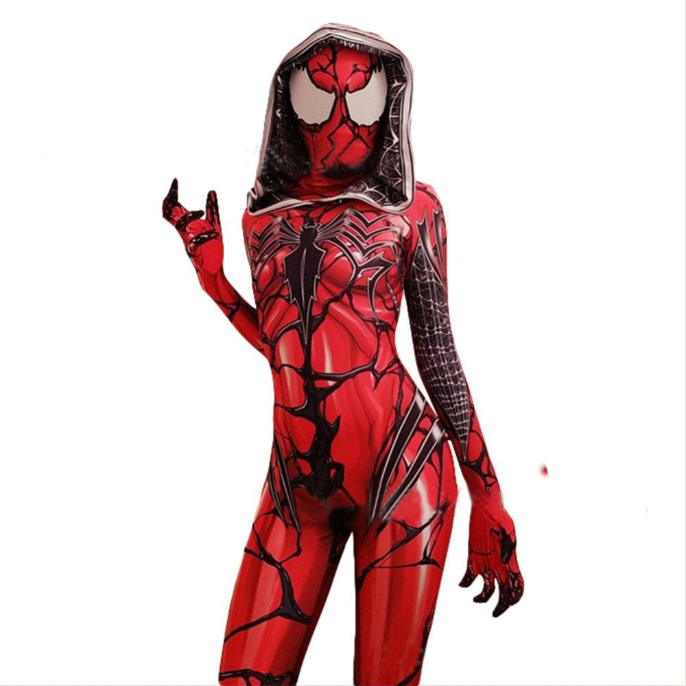 Venom Gwen Stacy Spiderman Zentai Bodysuit Cosplay Halloween Mask Cost –  ACcosplay