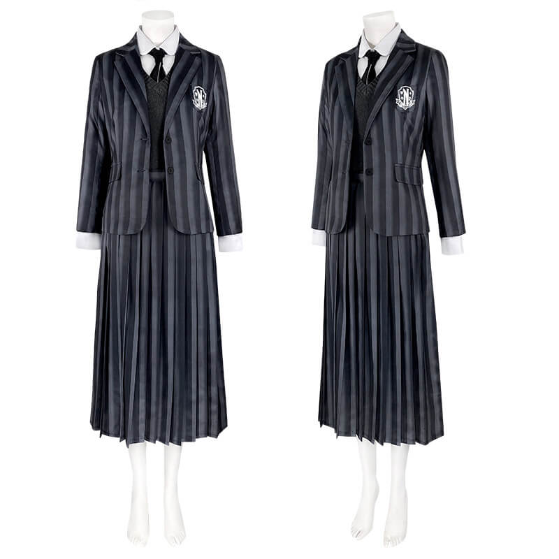 Wednesday Costume The Addams Family Wednesday Addams Costumes Black School Uniform