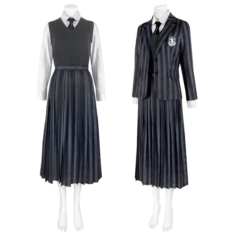 Wednesday Costume The Addams Family Wednesday Addams Costumes Black School Uniform