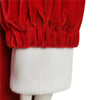 ACcosplay Women Christmas Dress Faux Warm Dress Long Sleeves Round Collar Red Dress