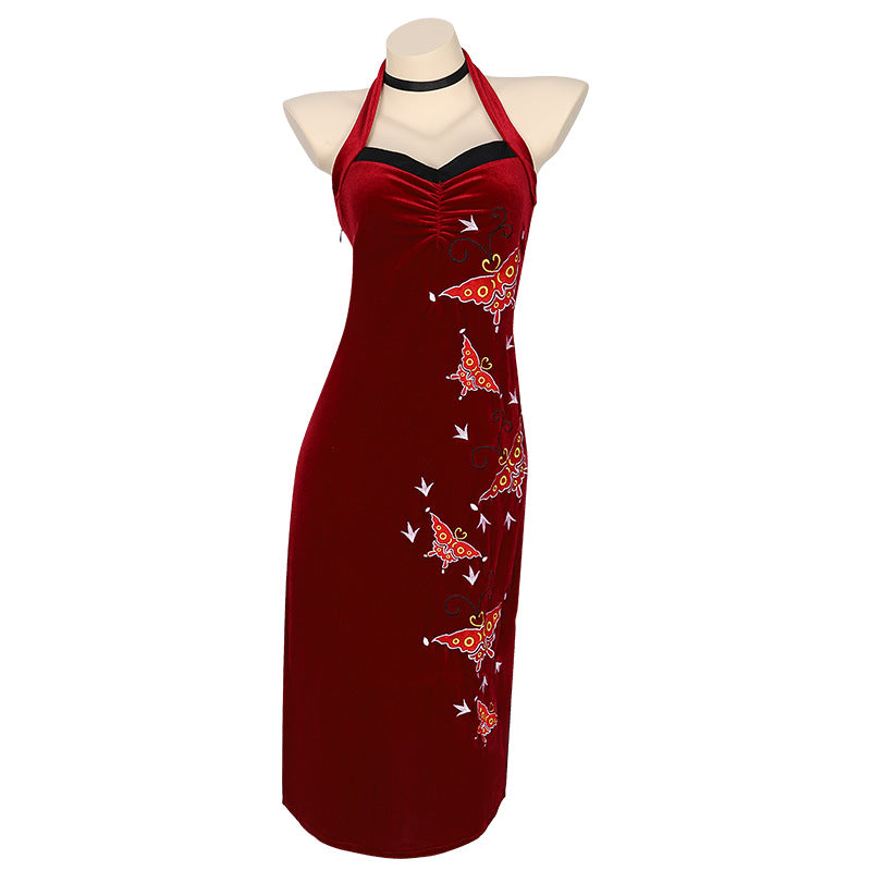 US$ 128.60 - Resident Evil 5 Ada Wong Dress Qipao Movie Cosplay Costume  Tailor-Made[G837] 