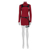 Resident Evil 4 Remake Ada Wong Cosplay Costume Red Knit Dress Halloween Exhibition Suit