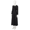 The Addams Family Wednesday Cosplay Costume Wednesday Addams Black Dress Halloween Outfit