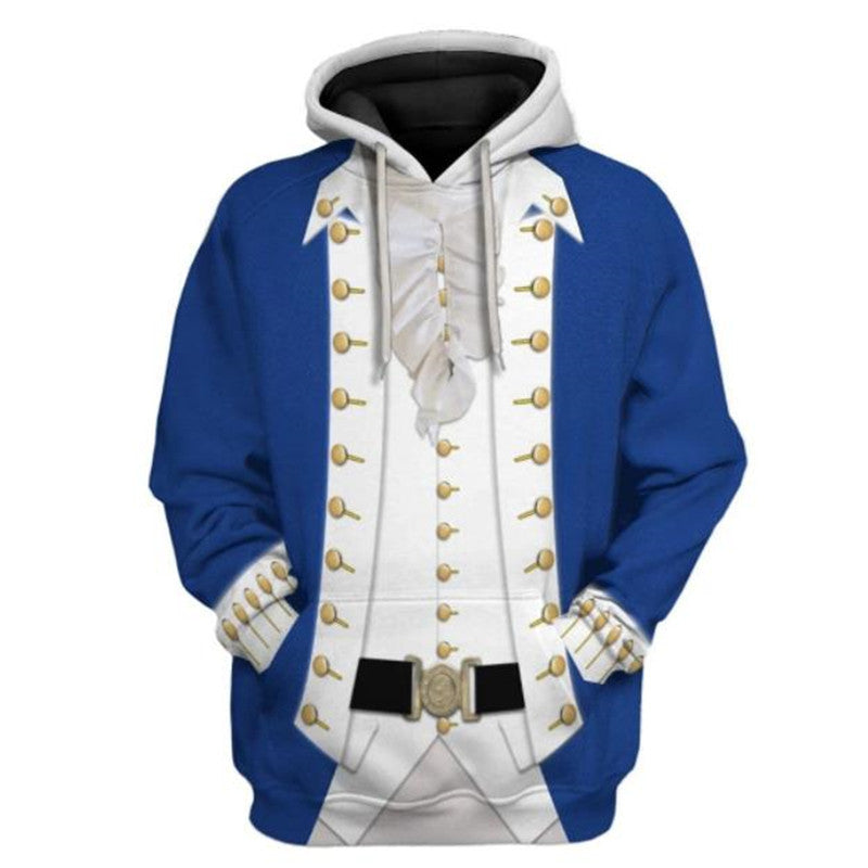 Alexander Hamilton Hoodie Colonial Costume 3D Printed Hoodie Jacket Sweatshirt Adults