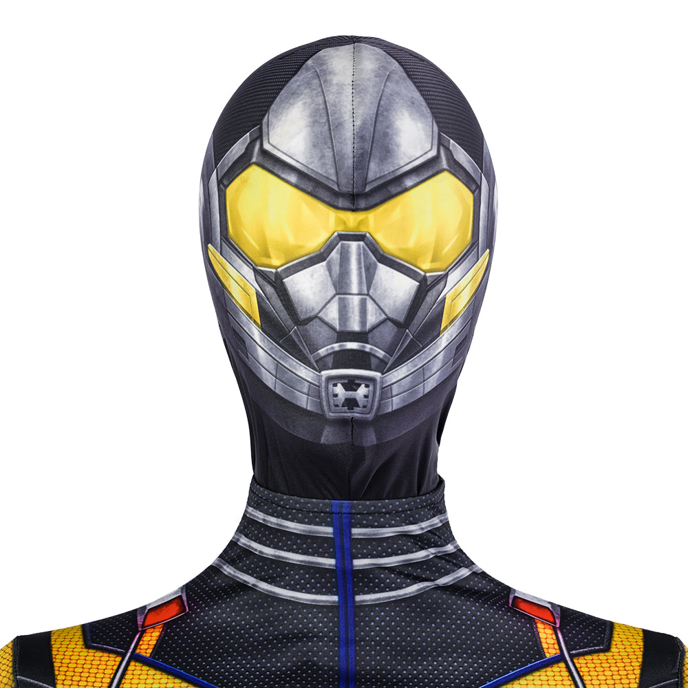 Antman Wasp Hope van Dyne Cosplay Costume Ant-Man 3 Supergirl Yellow Jumpsuit