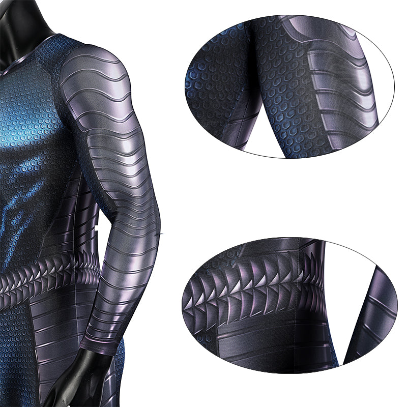 Aquaman 2 Costume Arthur Curry Cosplay Superhero Jumpsuit With Sole