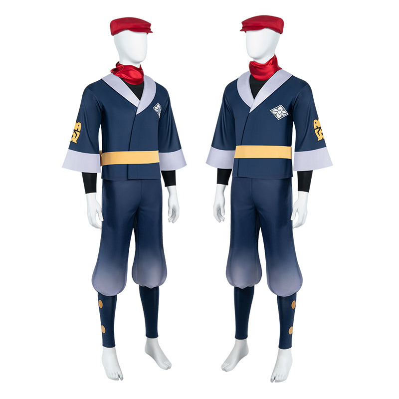 Pokemon Legends Arceus Cosplay Rei Male Player Teru Costume Anime Outfit