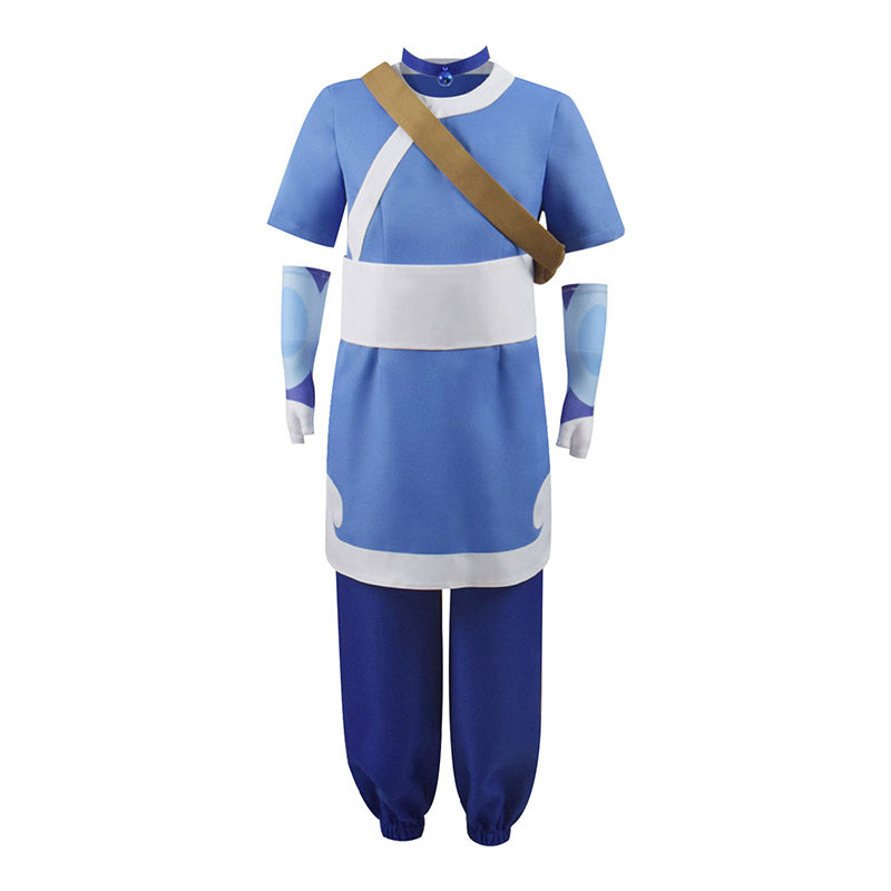 Avatar: The Last Airbender Kids Costume Katara Cosplay Halloween Carnival Suit
