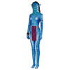2022 Avatar 2 The Way of Water Neytiri Cosplay Costume Blue Jumpsuit With Headgear