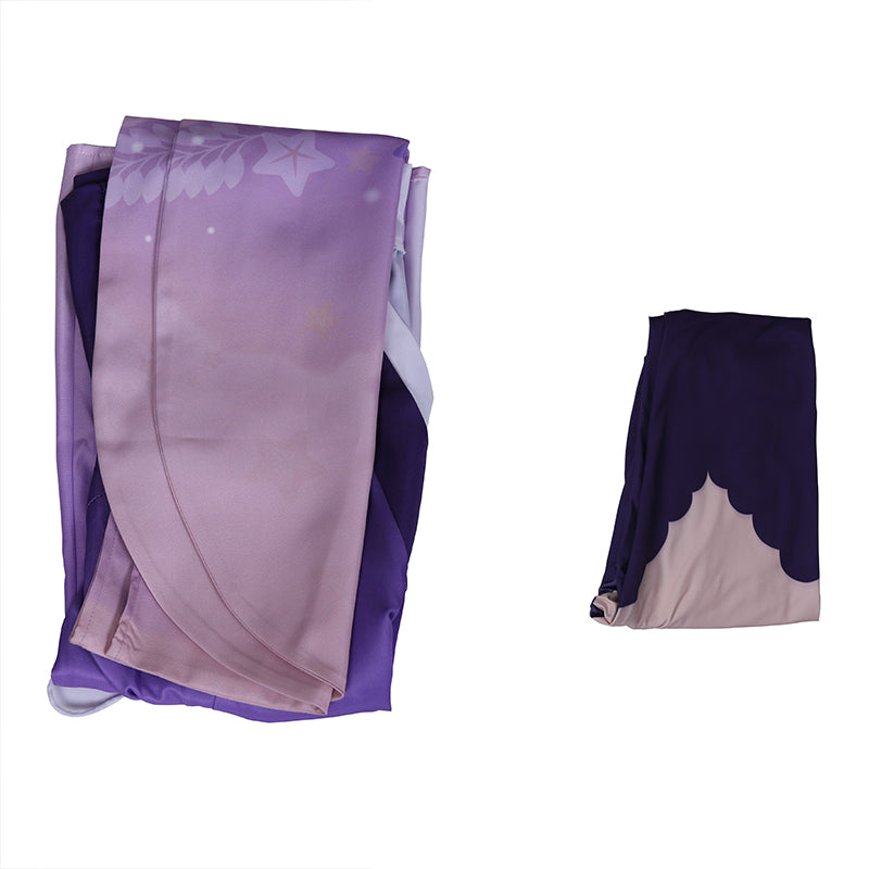 Genshin Impact Raiden Shogun Costume Gameplay Baal Cosplay Dress Purple Kimono Ying Version