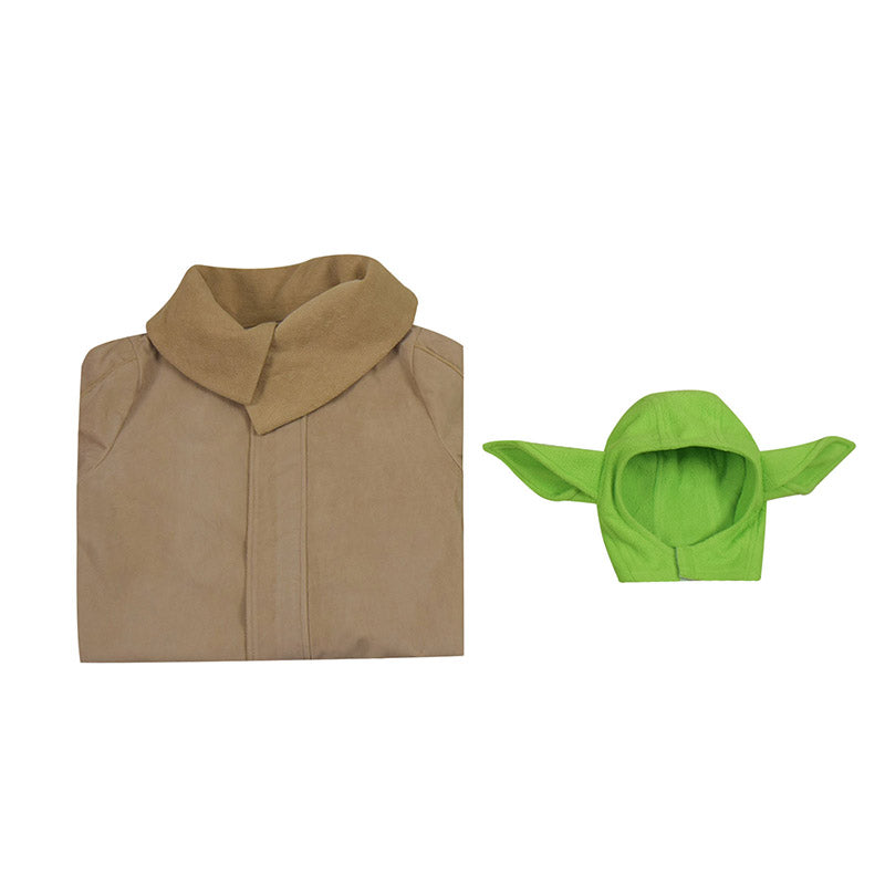 Star Wars The Mandalorian Baby Yoda Cosplay Costume Adult Kids New Version, Kids / M