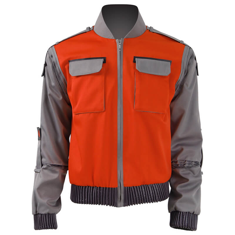 Back To The Future Marty McFly Frock Jacket Cosplay CostumeFor Sale Adults