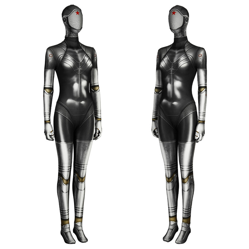 Atomic Heart Ballerina Twins Cosplay Costume Robot Twins Left Right Female Jumpsuit Mask