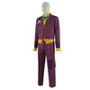 Batman Joker Cosplay Costume Purple Full Set Arkham Asylum Version