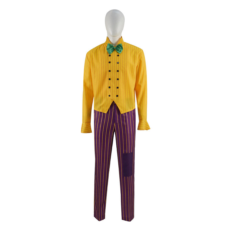 Batman Joker Cosplay Costume Purple Full Set Arkham Asylum Version