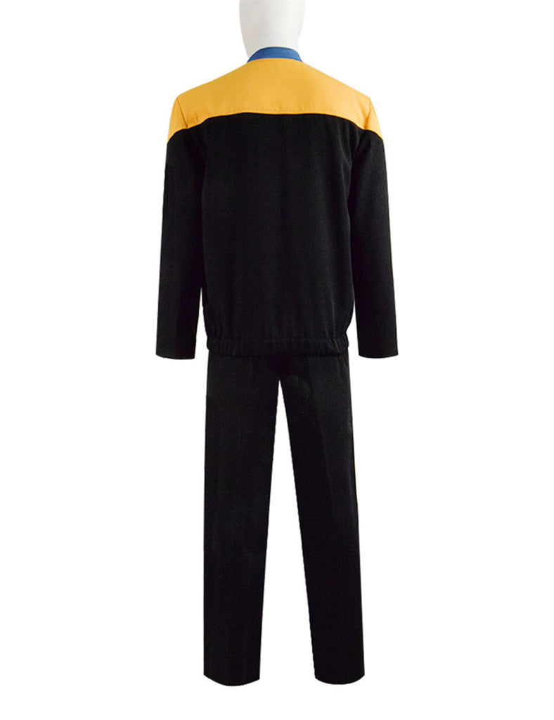 Star Trek Voyager Star Fleet Cosplay B'Elanna Torres Costume Yellow Jacket Uniform
