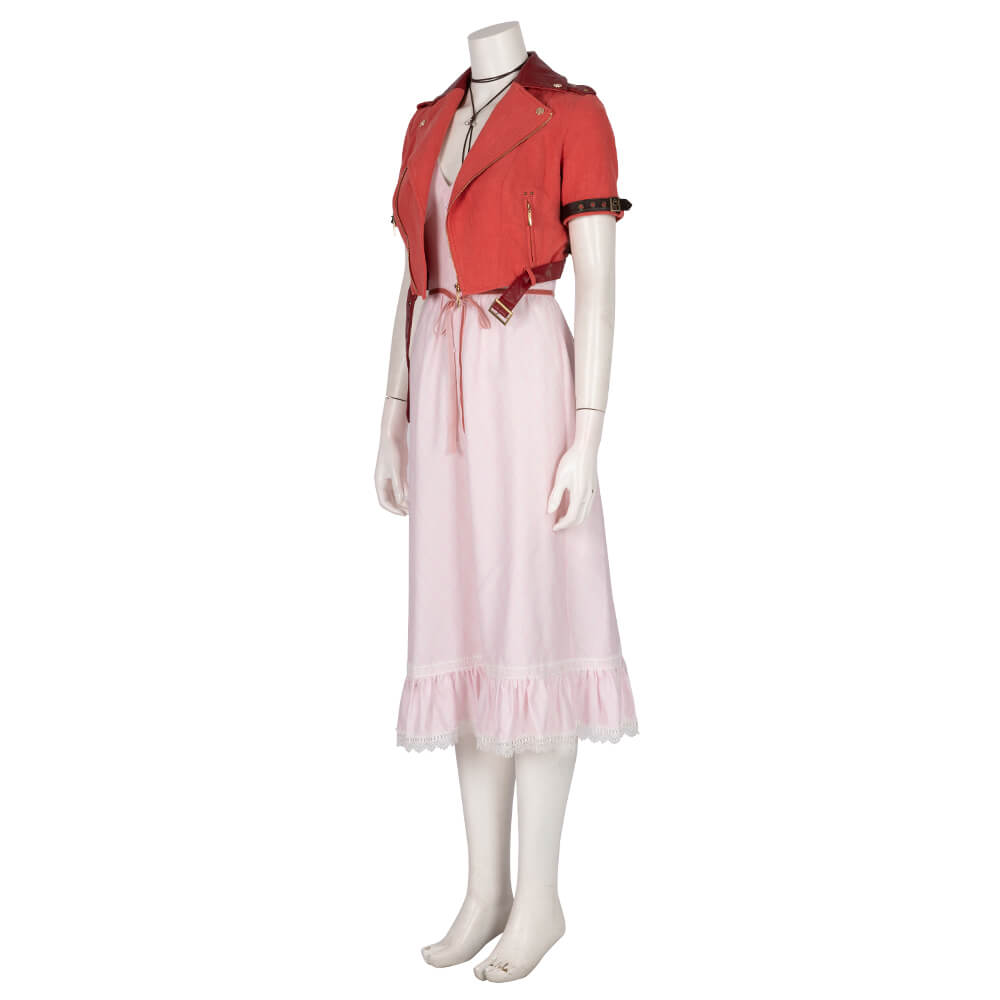Best Final Fantasy VII Remake FF7 Aerith Gainsborough Cosplay Dress Costume
