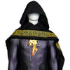 Black Adam Costume Movie Teth-Adam Cosplay Suit Black Superhero Jumpsuit With Cloak